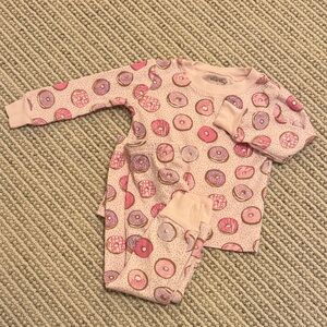 Kissy Kissy Pink Donut Print Pajama Top